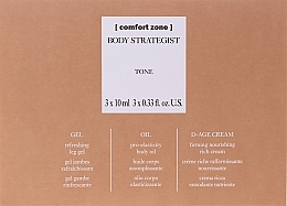 Fragrances, Perfumes, Cosmetics Set - Comfort Zone Body Strategist Tone (leg/gel/10ml + b/oil/10ml + b/cr/10ml)