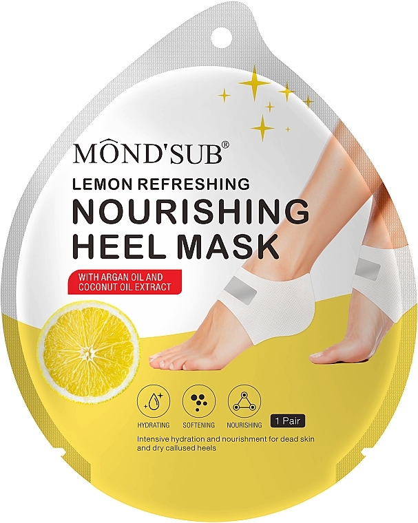 Nourishing Foot Mask - Mond'Sub Lemon Refreshing Nourishing Heel Mask — photo N1