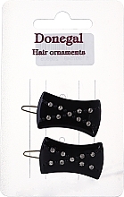 Fragrances, Perfumes, Cosmetics Hair Clip, black, 2 pcs - Donegal