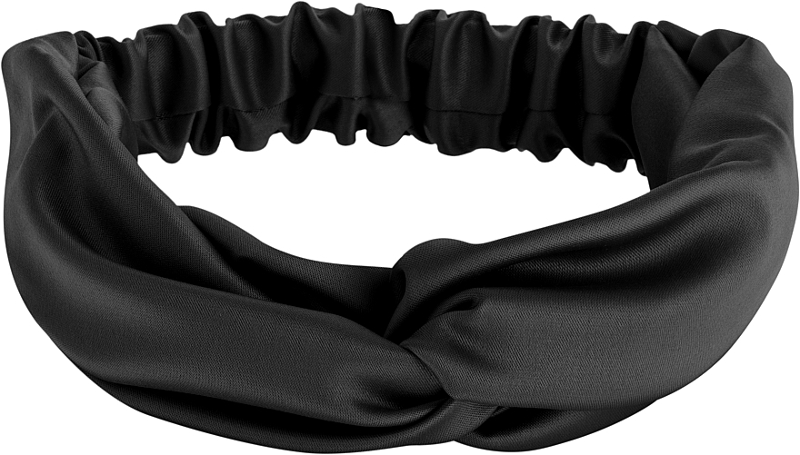 Hair Band "Satin Twist", black - MAKEUP Hair Accessories — photo N1