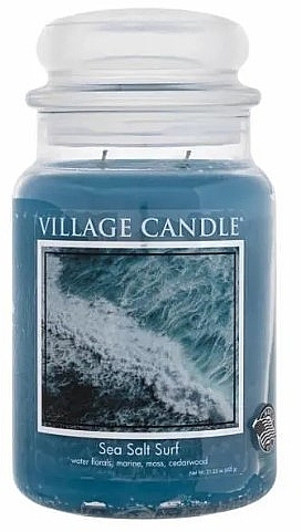 Scented Candle in Jar - Village Candle Sea Salt Surf Candle — photo N2