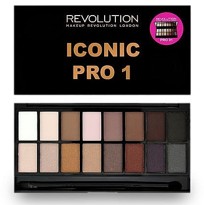 Eyeshadow Palette, 16 Shades - Makeup Revolution Salvation Eyeshadow Palette Iconic Pro 1 — photo N1