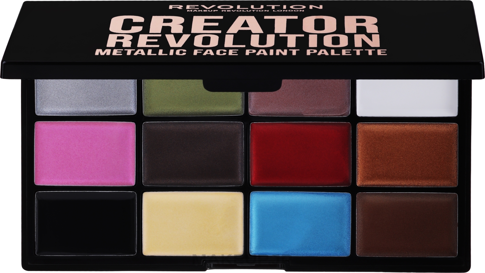 Metallic Face Paint Palette - Revolution Creator Revolution Metallic Face Paint Palette — photo 12 g