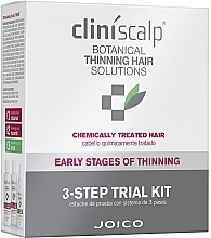 Fragrances, Perfumes, Cosmetics Colored Hair Early Stages of Thinning Kit - Joico Cliniscalp 3-step Trial Kit For Chemically Treated Hair Early Stages (shmp/100ml + cond/100ml + treat/50ml)