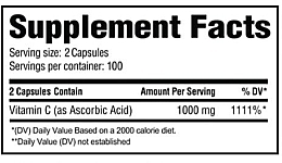 Vitamin C Capsules - Revive MD Vitamin C 200 Vegetarian Capsules — photo N2