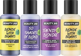 Set - Beauty Jar Cute Smart And Blond (h/shm/80ml + h/balm/80ml + h/mask/80ml + h/buster/80ml) — photo N2