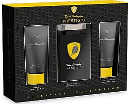 Fragrances, Perfumes, Cosmetics Tonino Lamborghini Prestigio - Set (edt/125ml + sh/gel/100ml + ash/balm/100ml)