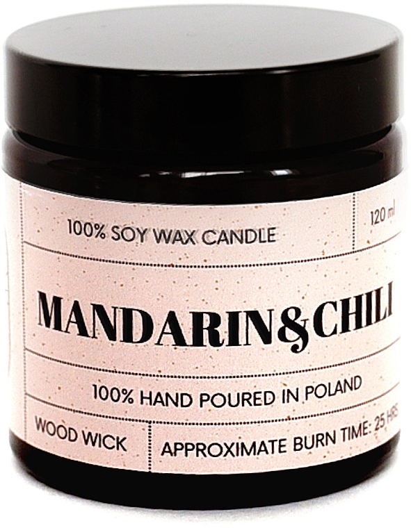 Scented Soy Candle 'Mandarin & Chili' - Koszyczek Natural Mandarin & Chili — photo N1