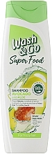 Fragrances, Perfumes, Cosmetics Shampoo for Unruly Hair Avocado & Aloe Vera - Wash&Go Super Food Shampoo