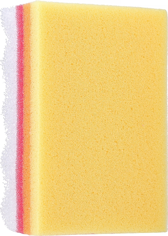 Rainbow Bath Sponge, yellow - LULA — photo N1