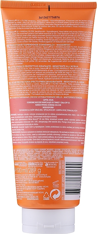 Face & Body Sunscreen Milk - Vichy Capital Ideal Soleil Hydratant Milk SPF50 — photo N2