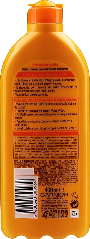 Sunscreen Milk SPF 20 - Garnier Ambre Solaire Waterproof Protection Lotion SPF 20 — photo N4