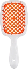 Hair Brush, white and orange - Janeke Superbrush — photo N1