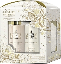 Fragrances, Perfumes, Cosmetics Set - Grace Cole The Luxury Bathing Bergamot Ginger & Lemongrass Glamorous Glow (b/lot/100ml + sh/gel/100ml + sponge/1pc)