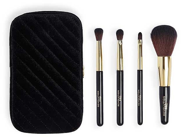 Makeup Brush Set - Revolution Pro Glam Mini Brush Set & Case — photo N1