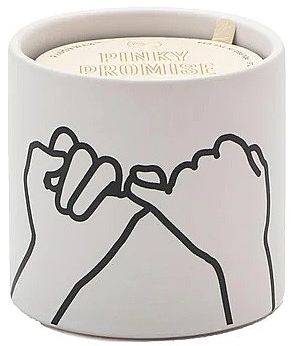 Scented Candle - Paddywax Impressions Ceramic Candle Pinky Promise White Wild Fig & Cedar — photo N1