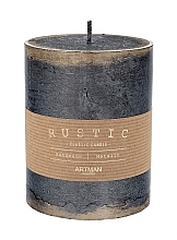 Fragrances, Perfumes, Cosmetics Decorative Candle, 9x11.5 cm, black - Artman Rustic Metalic