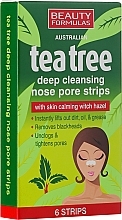 Fragrances, Perfumes, Cosmetics Cleansing Nose Pore Strips - Beauty Formulas Tea Tree Deep Cleansing Nose Pore Strips