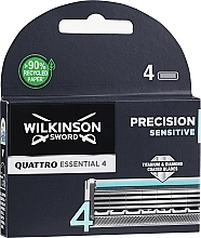 Quattro Essential, 4 pcs - Wilkinson Sword Precision Sensitive Blades  — photo N1