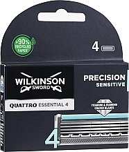 Fragrances, Perfumes, Cosmetics Quattro Essential, 4 pcs - Wilkinson Sword Precision Sensitive Blades 