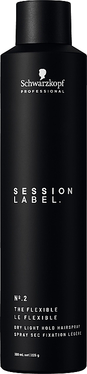 フレキシブル ホールド ヘアスプレー - Schwarzkopf Professional Session Label №2 The Flexible Hairspray — photo N2