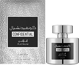 Lattafa Perfumes Confidential Platinum - Eau de Parfum — photo N2