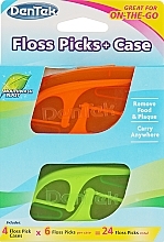 Floss Toothpick Set + 4 Travel Cases - Dentek Moulthwash Blast — photo N1