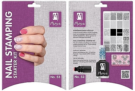 Moyra Nail Stamping Starter Kit - Beginners Stamping Set №53 — photo N1