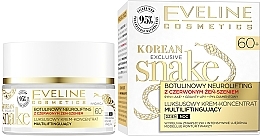 Fragrances, Perfumes, Cosmetics Face Cream - Eveline Cosmetics Korean Exclusive Snake Luxury Intense Restoring Cream Concentrate With Red Ginseng 60+