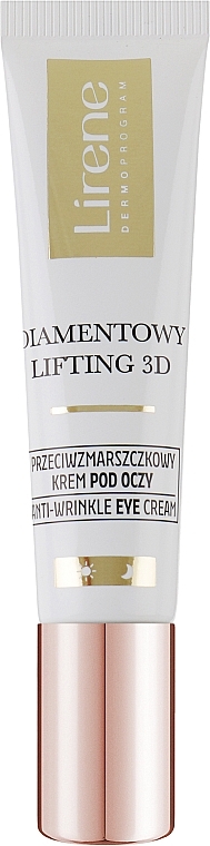 Anti-Wrinkle Eye Cream - Lirene Diamentowy Lifting 3D Eyes — photo N1