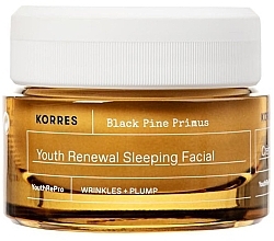 Fragrances, Perfumes, Cosmetics Youth Renewal Sleeping Facial Cream - Korres Black Pine Primus Youth Renewal Sleeping Facial Cream