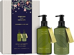 Fragrances, Perfumes, Cosmetics Set - Scottish Fine Soaps Coriander & Lime Leaf Luxury Festive Duo (sh/gel/300ml + lot/300ml)