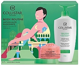 Fragrances, Perfumes, Cosmetics Set - Collistar Body Routine Set (b/cr/400ml+b/scrub/150g+bag/1pcs)