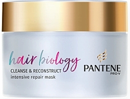 Fragrances, Perfumes, Cosmetics Hair Mask - Pantene Pro-V Hair Biology Cleanse & Reconstruct Intensive Repair Mask