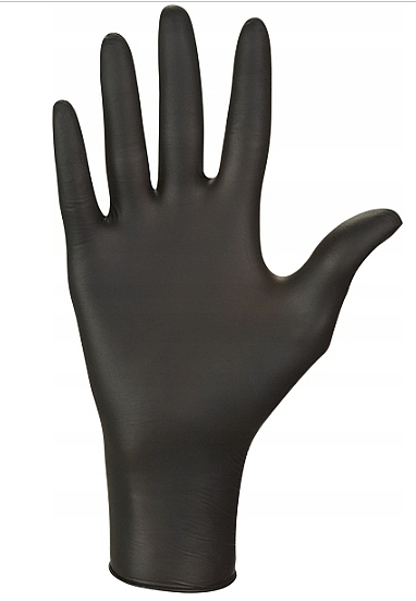 Disposable Glove, uncoated, size M, black - Zarys Easycare Gloves — photo N1