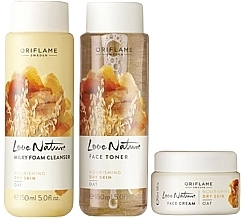 Fragrances, Perfumes, Cosmetics Set - Oriflame Love Nature Oat (foam/150ml + tonic/150ml + f/cr/50ml)