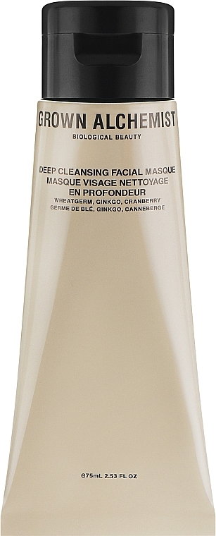 Face Mask - Grown Alchemist Deep Cleansing Masque Wheatgerm, Ginkgo & Cranberry — photo N1