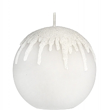 Fragrances, Perfumes, Cosmetics Icicles Decorative Candle, ball, gray, 8cm - Artman