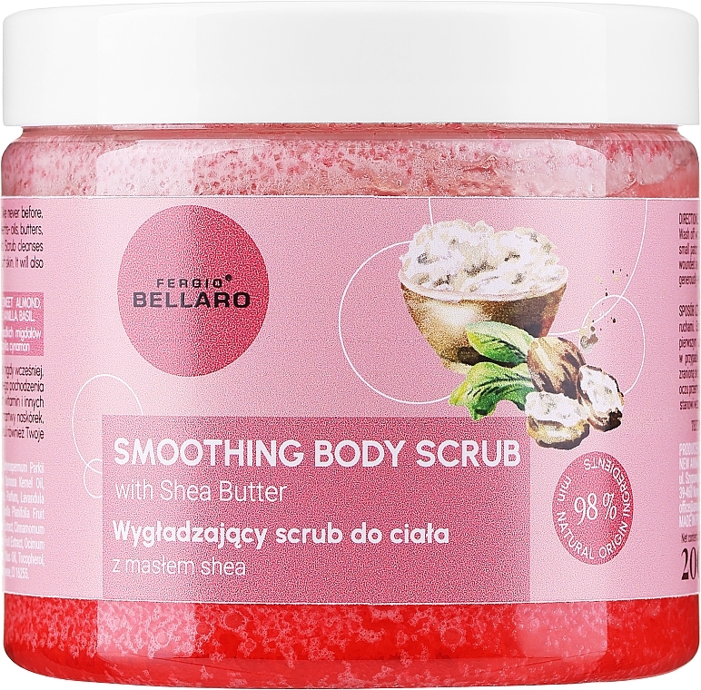 Smoothing Body Scrub with Shea Butter - Fergio Bellaro Smoothing Body Scrub With Shea Butter — photo N1