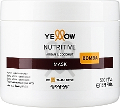 Fragrances, Perfumes, Cosmetics Nourishing Hair Mask - Yellow Nutrive Argan & Coconut Mask