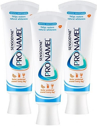 Set - Sensodyne Pronamel Gentle Whitening (toothpaste/3x75ml) — photo N2