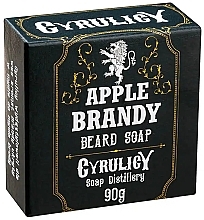Fragrances, Perfumes, Cosmetics Beard Soap - Cyrulicy Apple Brandy Beard Soap