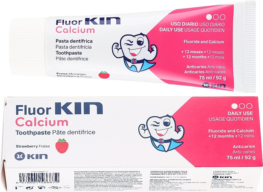 Kids Toothpaste - Kin Fluor Calcium Tootpaste — photo N3