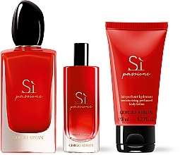 Giorgio Armani Si Passione - Set (edp/100ml + edp/15ml + b/lot/50ml) — photo N2