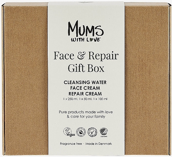 Set - Mums With Love Face & Repair Gift Box (cleans/water/250ml + cr/face/50ml + cr/body/100ml) — photo N1