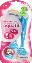 Fragrances, Perfumes, Cosmetics Disposable Women Razor, 5 blades - Kai Aquafit