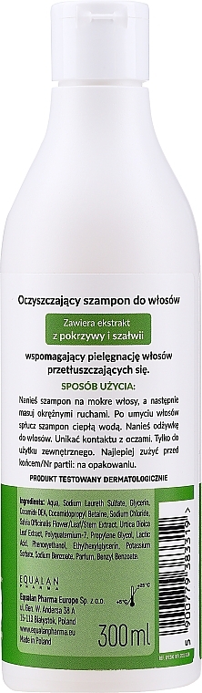Nettle & Sage Shampoo for Oily Hair - Novame — photo N2