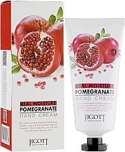 Fragrances, Perfumes, Cosmetics Hand Cream with Pomegranate Extract - Jigott Real Moisture Pomegranate Hand Cream