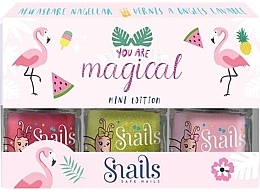 Nail Polish Set - Snails You Are Magical Mini Edition Flamingo (nail/polish/3x7ml) — photo N1