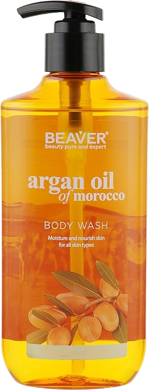 Shower Gel with Argan Oil - Beaver Professional Argan Oil Of Morocco Body Wash — photo N1